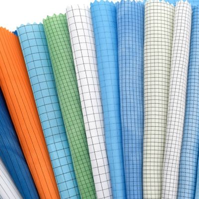 TC TC 65/35 Lightweight Drill Washable Antistatic Fabric For Cleanroom