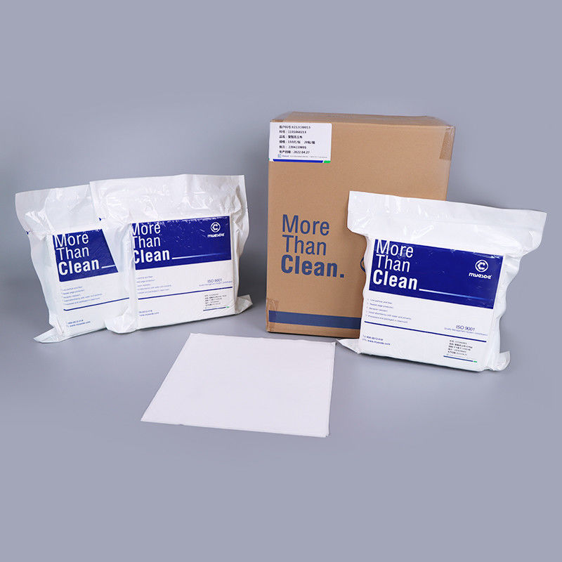 165g 9 Inch Electronics Cleaning Wipes 100pcs Lint Free 100% Polyester Wipes