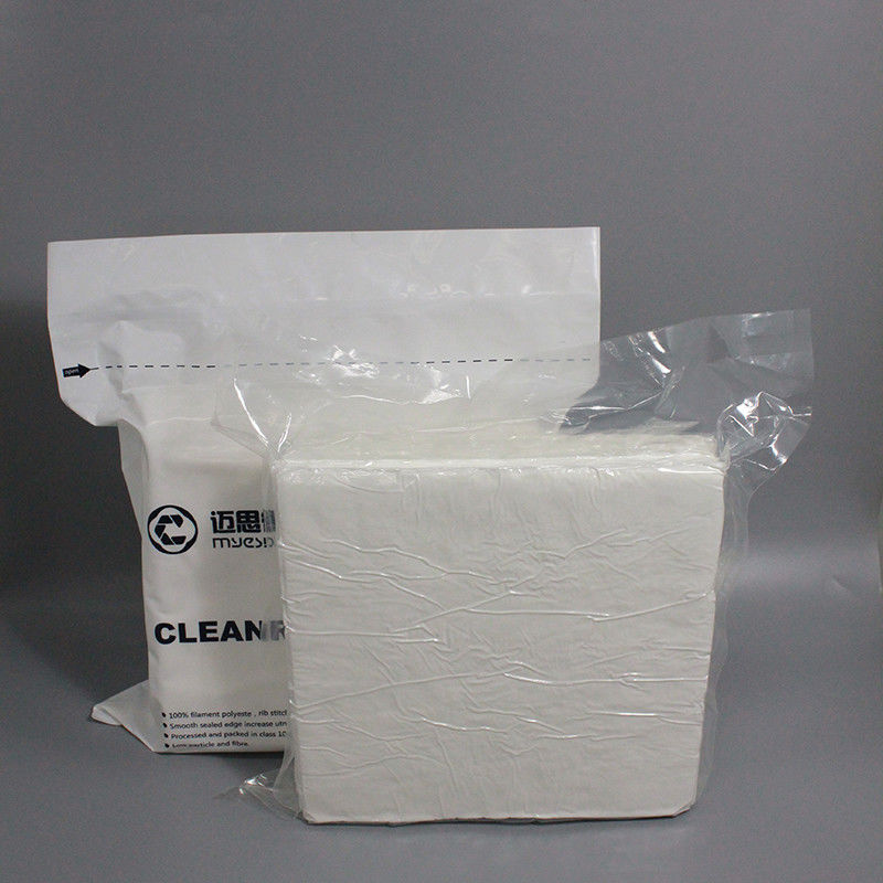 12 Inch 56gsm Cellulose Polyester Wipes OEM Industrial White 0609 Lint Free Dry Wipes