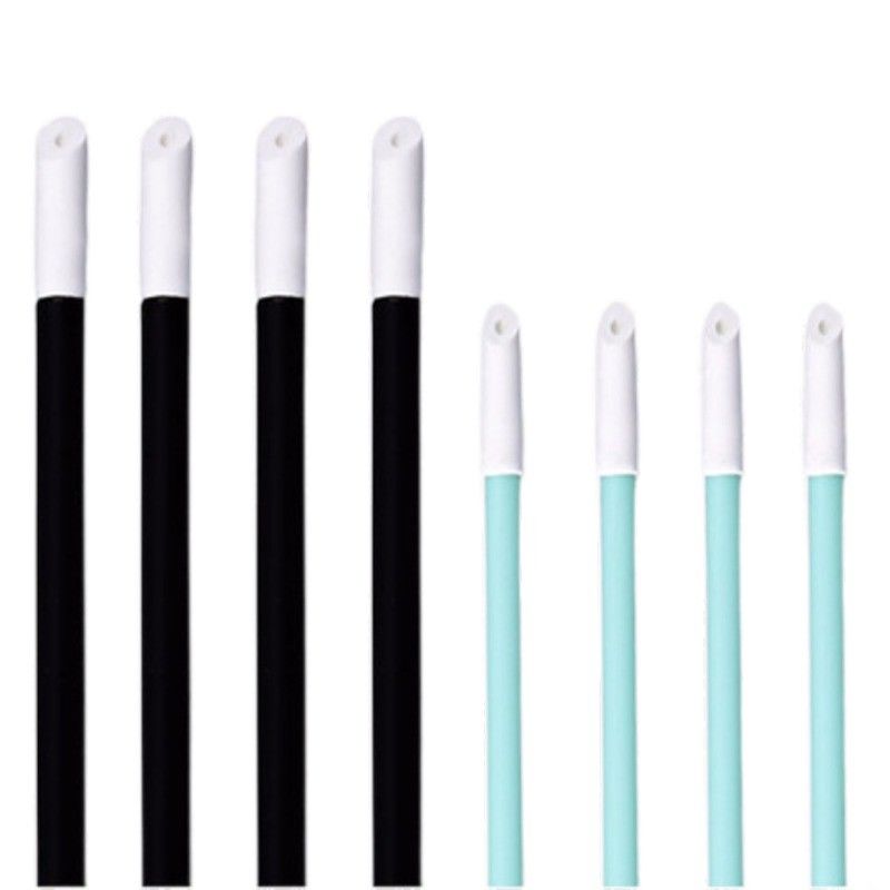 Detailing Swabs Polyurethane Material Head Black PP Stick PU Cleaning Swab Foam Solvent Sponge Swabs