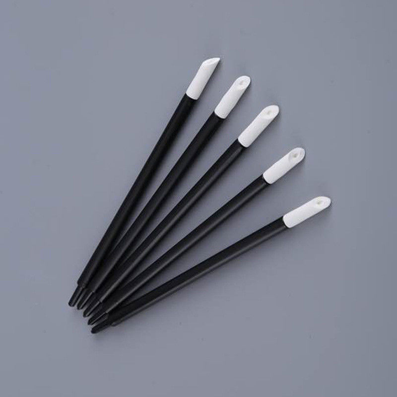 Detailing Swabs Polyurethane Material Head Black PP Stick PU Cleaning Swab Foam Solvent Sponge Swabs