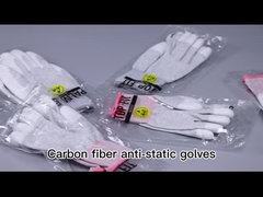 Pluksel - de vrije ESD Gesneden Bestand Pasvorm van de de Vezelpu Palm van de Handschoenen13gsm Geleidende Koolstof